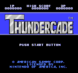 Thundercade (USA) Title Screen